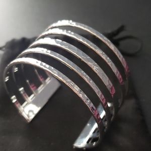 Bancroft silver bangle bracelet